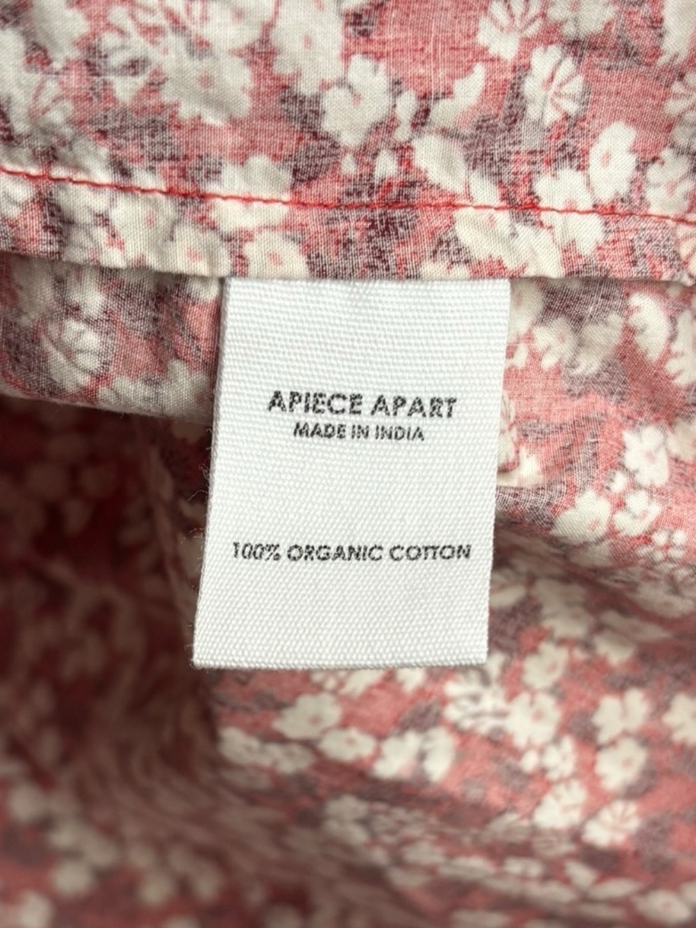 APIECE APART Women’s Mitte Floral-Print Organic Cotton-Poplin Blouse Size Large - Picture 8 of 14